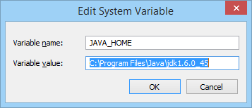 Java Home Variable Set